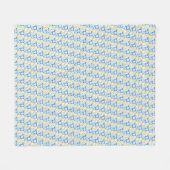 Couverture Polaire Petals In Silence 10. Floral pattern.  (Devant (Horizontal))