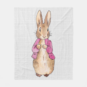 Couverture Polaire Peter le lapin rose Veste gris lin