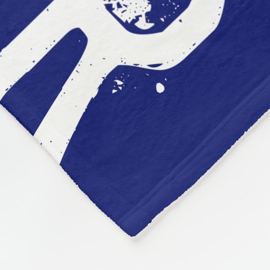 Couverture Polaire Peter Nom personnalisé et vélos bleu foncé (Coin)