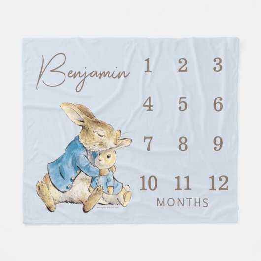 Couverture Polaire Peter Rabbit | Baby Boy 12 mois Jalon (Devant (Horizontal))