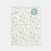 Couverture Polaire Peter Rabbit | Motif d'aquarelle bois (Devant)