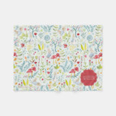 Couverture Polaire Peter Rabbit | Motif d'aquarelle enchantée (Devant (Horizontal))