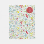 Couverture Polaire Peter Rabbit | Motif d'aquarelle enchantée (Devant)