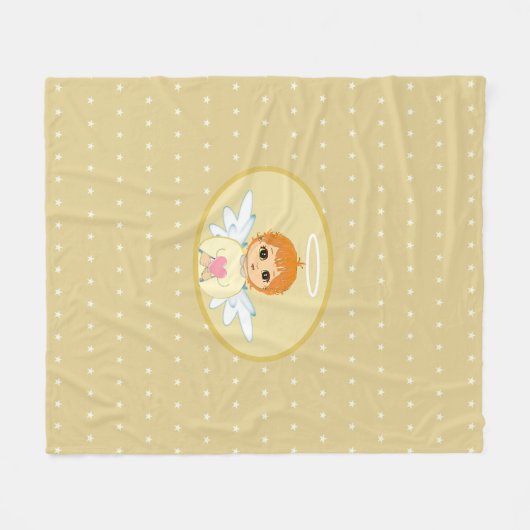 Couverture Polaire Petit ange mignon (Devant (Horizontal))
