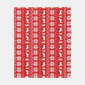 Couverture Polaire Petit Basset Griffon Vendeen Christmas PBGV Chiens (Devant)