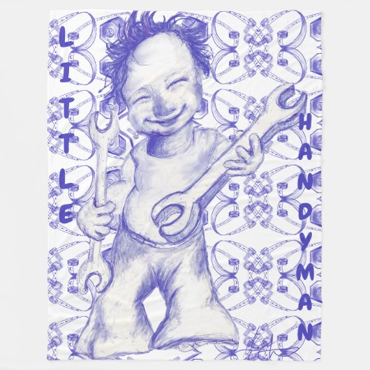 Couverture Polaire Petit bricoleur (Devant)
