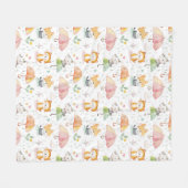 Couverture Polaire Petit cadeau pour bébé Animaux (Devant (Horizontal))