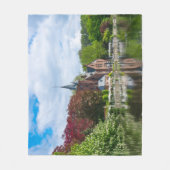 Couverture Polaire Petit château près du lac à Bruges, Belgique (Devant)