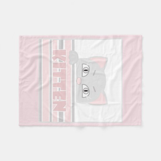 Couverture Polaire Petit chaton (Devant (Horizontal))