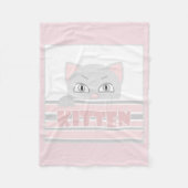 Couverture Polaire Petit chaton (Devant)