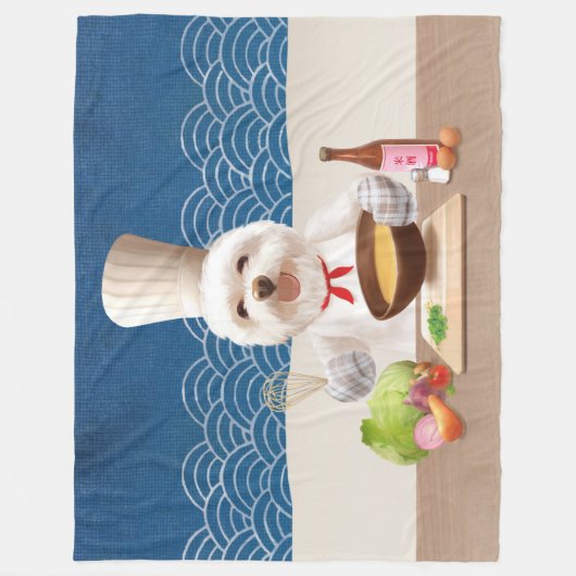 Couverture Polaire Petit Chien Chef (Devant)