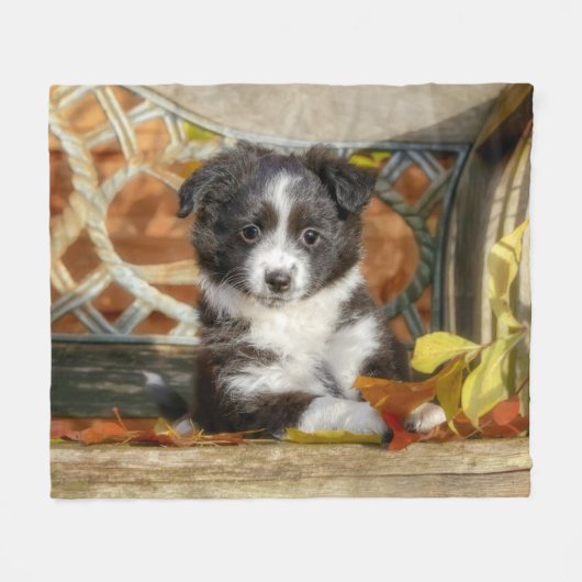 Couverture Polaire Petit Chien Chien Chien Mignonne Mini Aussie Chien (Devant (Horizontal))