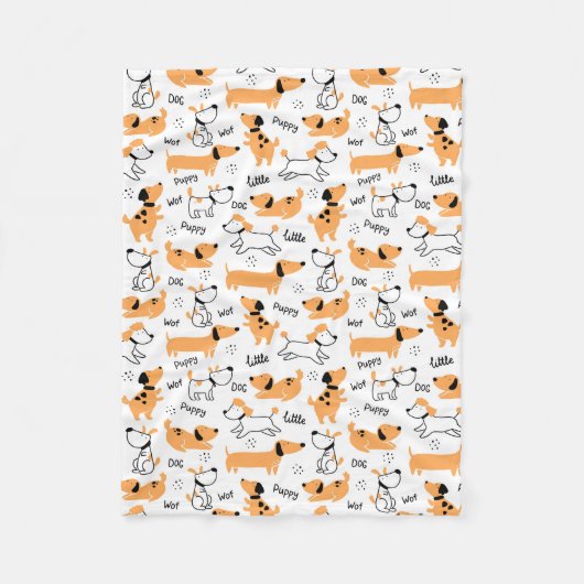 Couverture Polaire Petit Chiot (Devant)