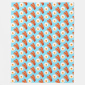 Couverture Polaire Petit-Déjeuner Bacon Et Oeuf (Devant)