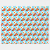 Couverture Polaire Petit-Déjeuner Bacon Et Oeuf (Devant (Horizontal))