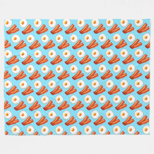 Couverture Polaire Petit-Déjeuner Bacon Et Oeuf (Devant (Horizontal))
