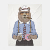 Couverture Polaire Petit déjeuner d'ours (Devant)