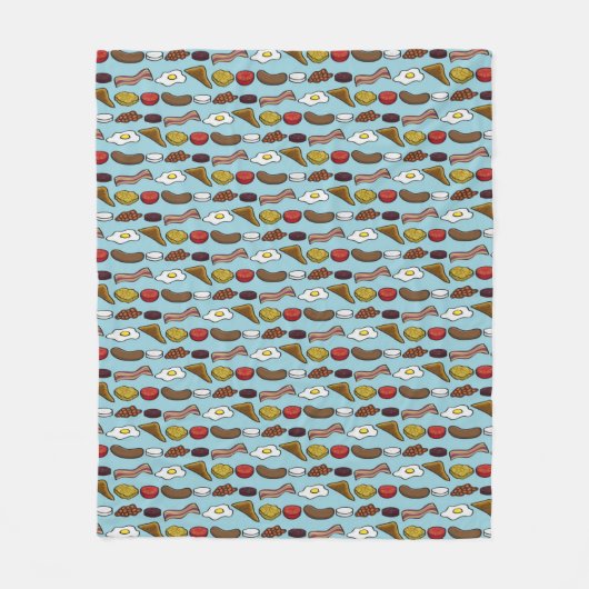 Couverture Polaire Petit déjeuner frit (Devant)