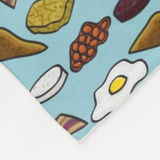 Couverture Polaire Petit déjeuner frit (Coin)