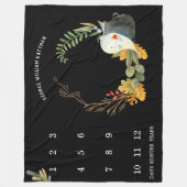 Couverture Polaire Petit Fantôme Halloween Baby Milestone Blanket (Devant)