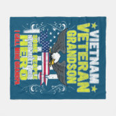 Couverture Polaire petit-fils vétéran du vietnam (Devant (Horizontal))