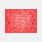 Couverture Polaire Petit Floral Rouge Mais Fierce William Shakespeare (Devant (Horizontal))