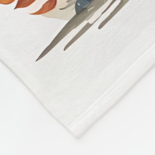 Couverture Polaire Petit Fox personnalisé (Coin)