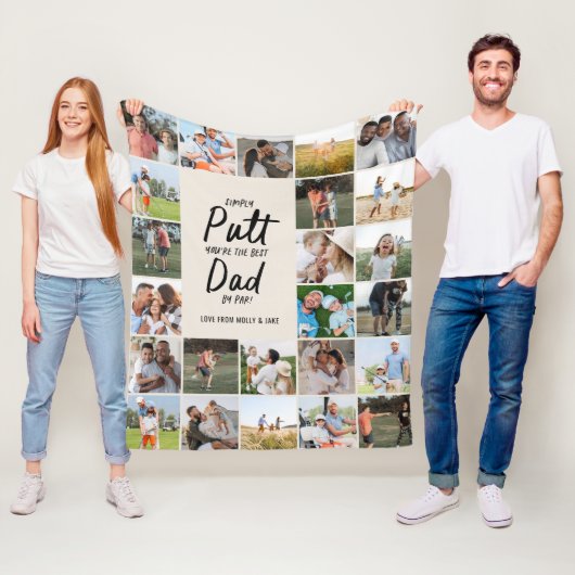 Couverture Polaire Petit golf moderne multi-photo naturelle (En situation)