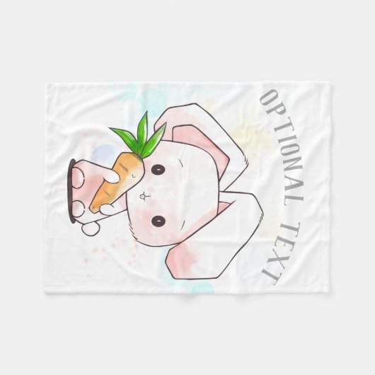 Couverture Polaire Petit Lapin Doux (Devant (Horizontal))
