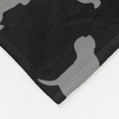 Couverture Polaire Petit motif de silhouettes de Vendeen de griffon (Coin)