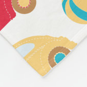 Couverture Polaire Petit Motif de véhicule avec prénom (Coin)