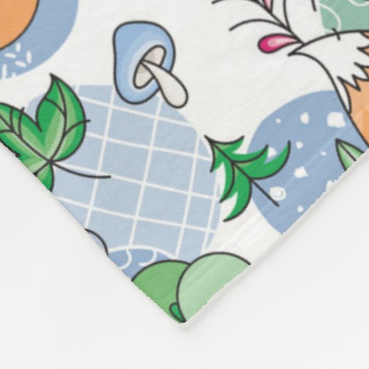 Couverture Polaire Petit motif mignon de Fox (Coin)