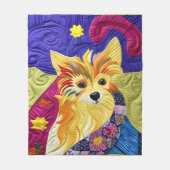 Couverture Polaire Petit Pom Puppy Quilt Comme Design (Devant)