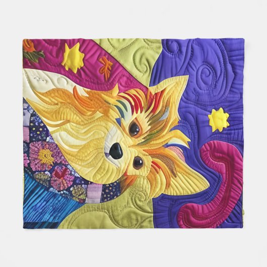 Couverture Polaire Petit Pom Puppy Quilt Comme Design (Devant (Horizontal))