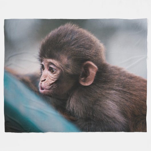 COUVERTURE POLAIRE PETIT SINGE MIGNON (Devant (Horizontal))