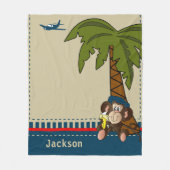 Couverture Polaire Petit singe tropical (Devant)