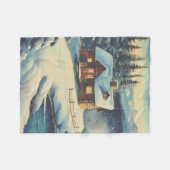 Couverture Polaire Petite cabane dans les bois (Devant (Horizontal))