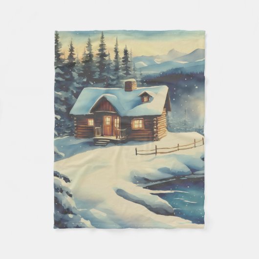 Couverture Polaire Petite cabane dans les bois (Devant)