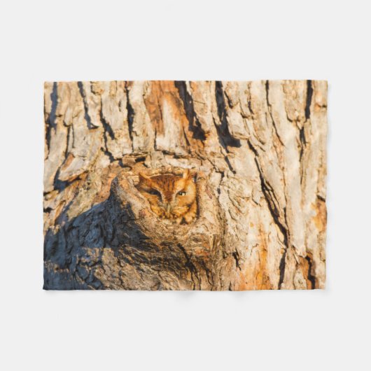 Couverture Polaire Petite chouette des terriers orientale (Devant (Horizontal))