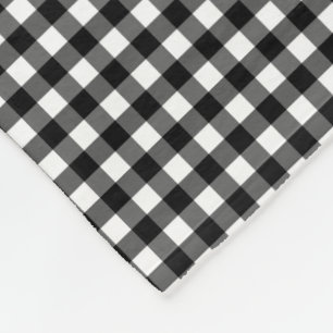 Couverture Polaire Petite En vichy Classic Vérifier Motif Plaid Noir