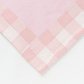 Couverture Polaire Petite fille Bunny Nursery Imprimer - Animaux rose (Coin)