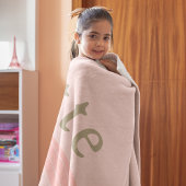 Couverture Polaire Petite fille personnalisée Dinosaure arc-en-ciel r