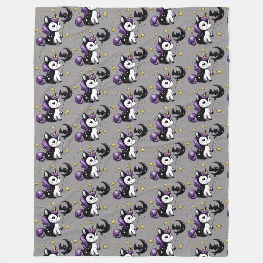 Couverture Polaire Petite Licorne (Devant)