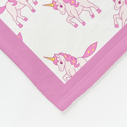 Couverture Polaire petite licorne mignonne (Coin)