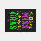 Couverture Polaire Petite Mlle Mardi Gras Jester En Tenue Filles Enfa (Devant (Horizontal))