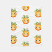 Couverture Polaire Petite Orange Mignonne Citron (Devant)
