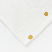 Couverture Polaire Petite Princesse Blanche bébé Baby shower cadeau  (Coin)