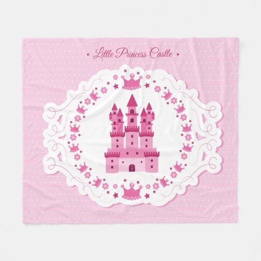 Couverture Polaire Petite princesse Castle (Devant (Horizontal))