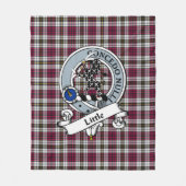 Couverture Polaire Petite robe Clan Badge Tartan Plaid (Devant)