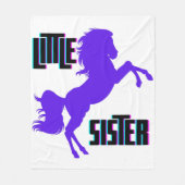 Couverture Polaire Petite soeur Pony pourpre (Devant)